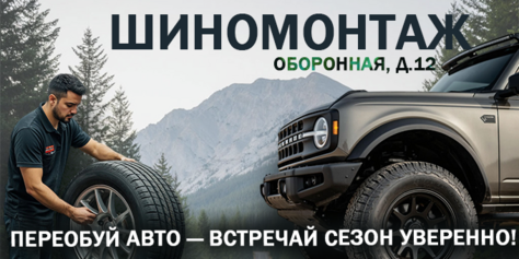 Качественно и быстро! Шиномонтаж на Оборонной 12 со скидкой до 26%!